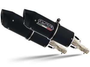 Scarico GPR Ducati Monster 400 1993-2000 Furore Nero coppia di silenziatori con raccordi D.16.24.FUNE