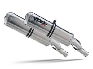 Scarico GPR Yamaha Tdm 900 2002-2014 Satinox  doppio silenziatore con raccordo Y.44.CAT.SAT