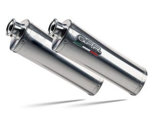 Scarico GPR Yamaha Tdm 900 2002-2014 Trioval doppio silenziatore con raccordo Y.44.CAT.TRI