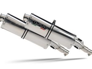 Scarico GPR Yamaha Tdm 900 2002-2014 Trioval doppio silenziatore con raccordo Y.44.CAT.TRI
