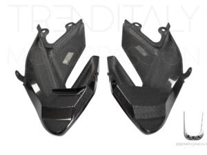 Coppia fianchetti anteriori esterni carbonio Ducati Hypermotard 796 – 1100