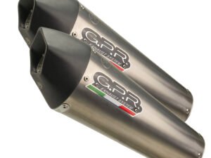 Scarico GPR Yamaha Fjr 1300 2017-2020 GP Evo4 Titanium coppia di silenziatori con raccordi E4.Y.214.GPAN.TO