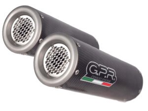 Scarico GPR Yamaha Fz6 600-Fazer S1-S2  2004-2013 M3 Poppy  coppia di silenziatori con raccordi Y.69.M3.PP