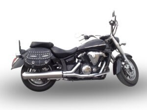 Scarico GPR Yamaha Xvs 1300 Midnight Star  2006-2014 Inox Oval Bomb silenziatore con raccordo Y.139.IT