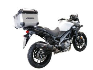 Bauletto posteriore top case Suzuki V-Strom Dl 1000 Bauletto posteriore top case GPR TECH ALPI-TECH SILVER 55 litri alluminio argento S.3.BA.55.ALP.A