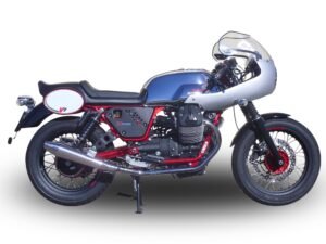 Scarico GPR Moto Guzzi V7 (I – II) Racer 2010-2016 Vintacone coppia di silenziatori con raccordi GU.56.VIC