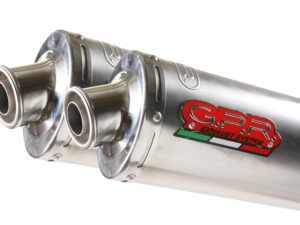Scarico GPR Moto Morini Corsaro 1200 2005-2011 Titanium Oval coppia di silenziatori con raccordi MO.1.TO
