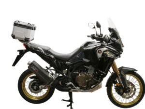 Bauletto posteriore top case Honda Crf 1100 L Africa Twin Bauletto posteriore top case GPR TECH ALPI-TECH SILVER 35 litri alluminio argento H.1.BA.35.ALP.A