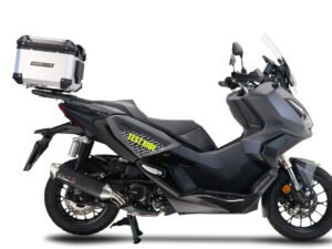 Bauletto posteriore top case Honda Adv 350 Bauletto posteriore top case GPR TECH ALPI-TECH SILVER 35 litri alluminio argento H.3.BA.35.ALP.A