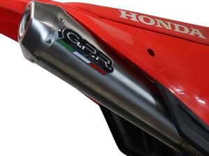 Scarico GPR Kawasaki KLX 140 2008-2020 Pentacross Inox linea completa K.189.PNT.IO