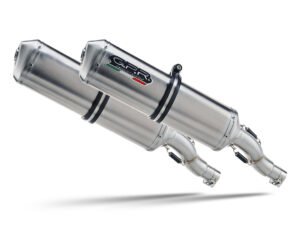 Scarico GPR Yamaha Xt 660 Z Teneré 2008-2016 Satinox  coppia di silenziatori con raccordi Y.129.SAT