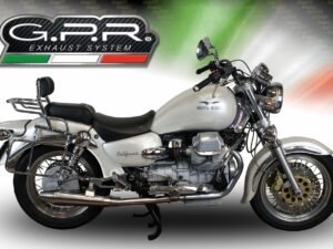 Scarico GPR Moto Guzzi California 1100 Special/Stone/Sport/Ev/Alu 1997-2002 Vintacone coppia di silenziatori con raccordi GU.58.VIC