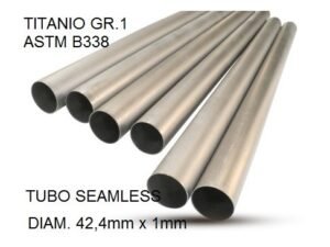 Scarico GPR Cafè Racer Cafè Racer 0 Tubo titanio seamless D. 42,4mm X 1mm L.1000mm  TU.T.6