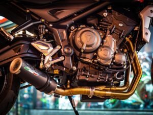 Scarico GPR Triumph Trident 660 2021-2023 M3 Black Titanium linea completa E5.T.94.CAT.M3.BT