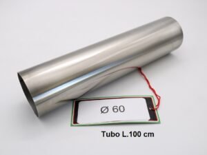 Scarico GPR Cafè Racer Cafè Racer 0 Tubo inox D. 60mm X 1,2mm L.1000mm  ES.204