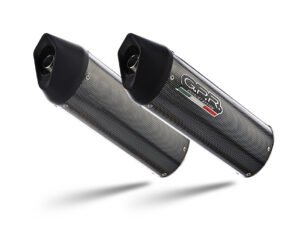 Scarico GPR Ducati Monster 400 1993-2000 Furore Poppy coppia di silenziatori con raccordi D.16.24.FUPO