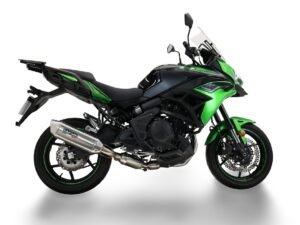 Scarico GPR Kawasaki Versys 650 2023-2025 Furore-X Acciaio Inox terminale omologato + collettore con catalizzatore non omologato E5.CO.K.186.CAT.FUXIO