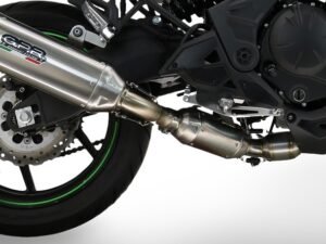 Scarico GPR Kawasaki Versys 650 2023-2025 Furore-X Acciaio Inox terminale omologato + collettore con catalizzatore non omologato E5.CO.K.186.CAT.FUXIO